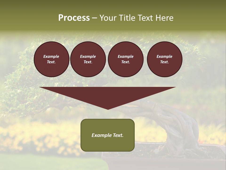 Botany Houseplant Garden PowerPoint Template