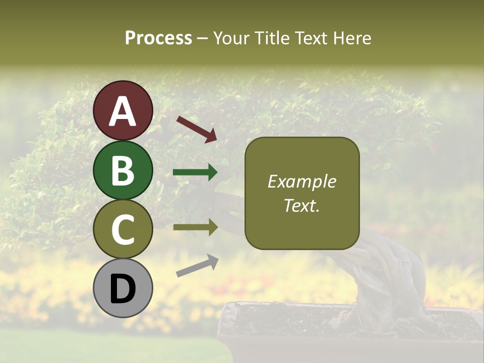 Botany Houseplant Garden PowerPoint Template