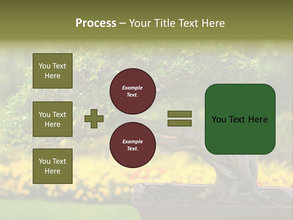 Botany Houseplant Garden PowerPoint Template