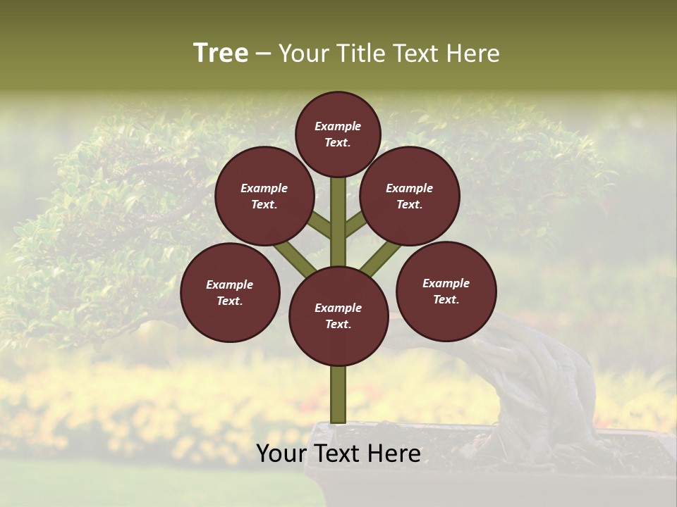 Botany Houseplant Garden PowerPoint Template