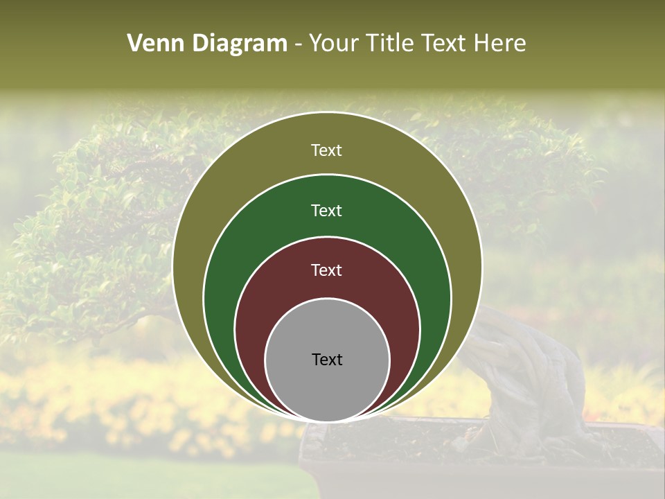 Botany Houseplant Garden PowerPoint Template