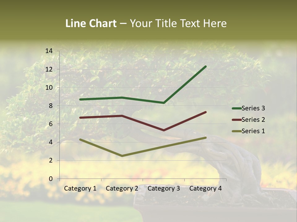 Botany Houseplant Garden PowerPoint Template