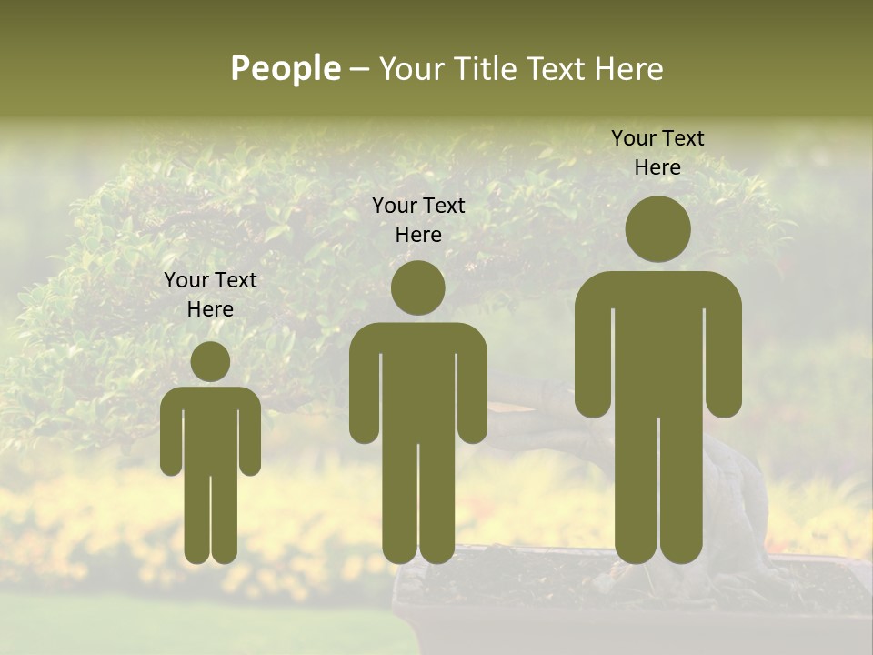 Botany Houseplant Garden PowerPoint Template