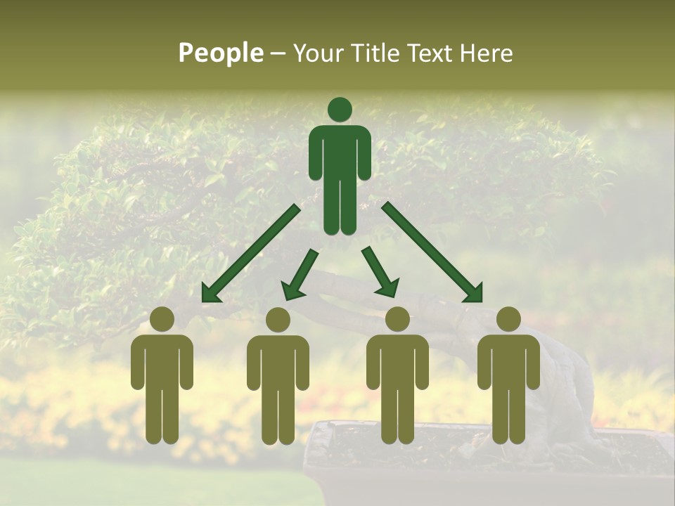 Botany Houseplant Garden PowerPoint Template