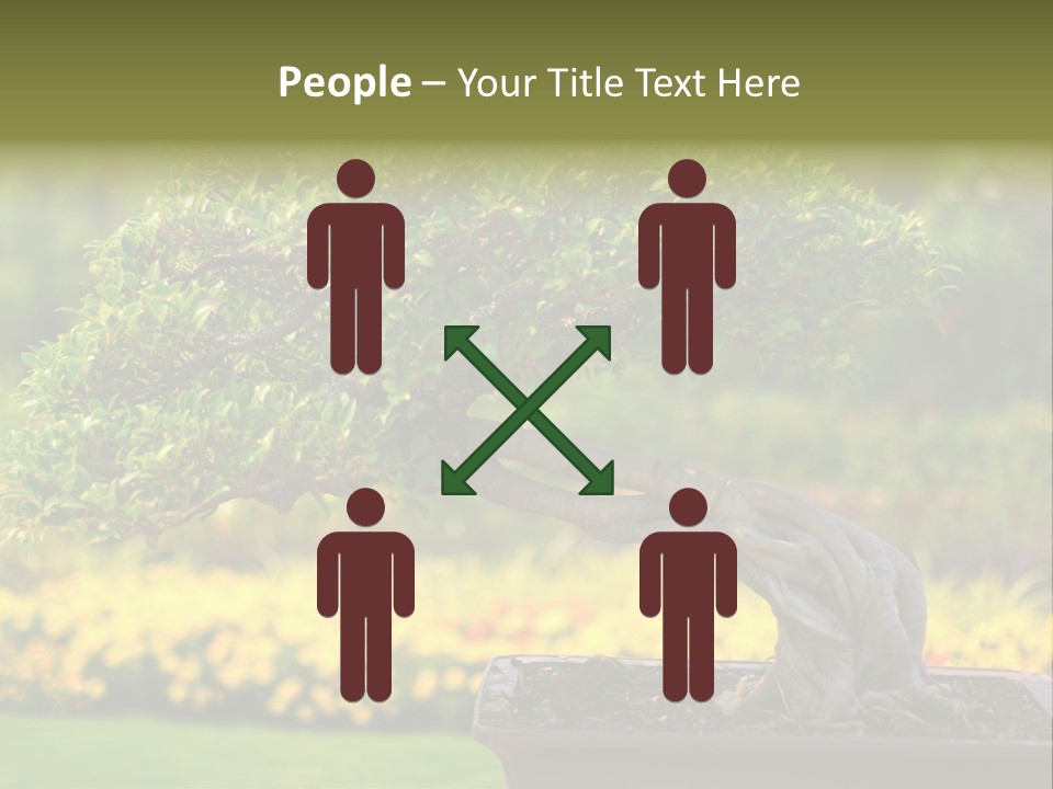 Botany Houseplant Garden PowerPoint Template