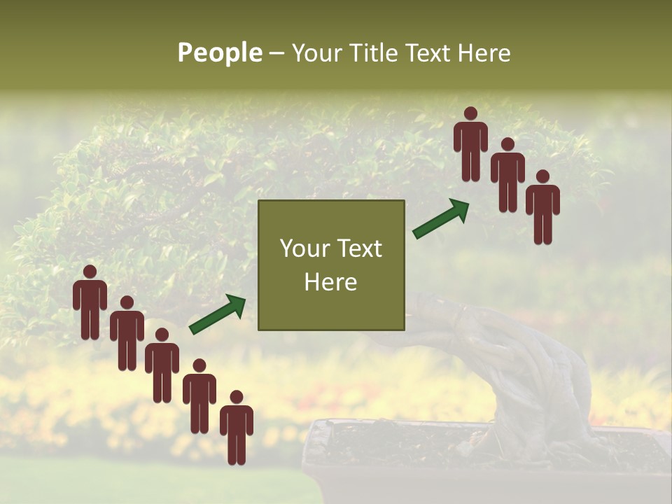 Botany Houseplant Garden PowerPoint Template