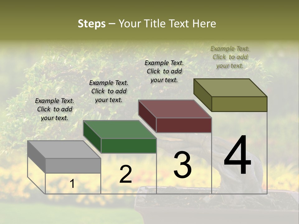 Botany Houseplant Garden PowerPoint Template