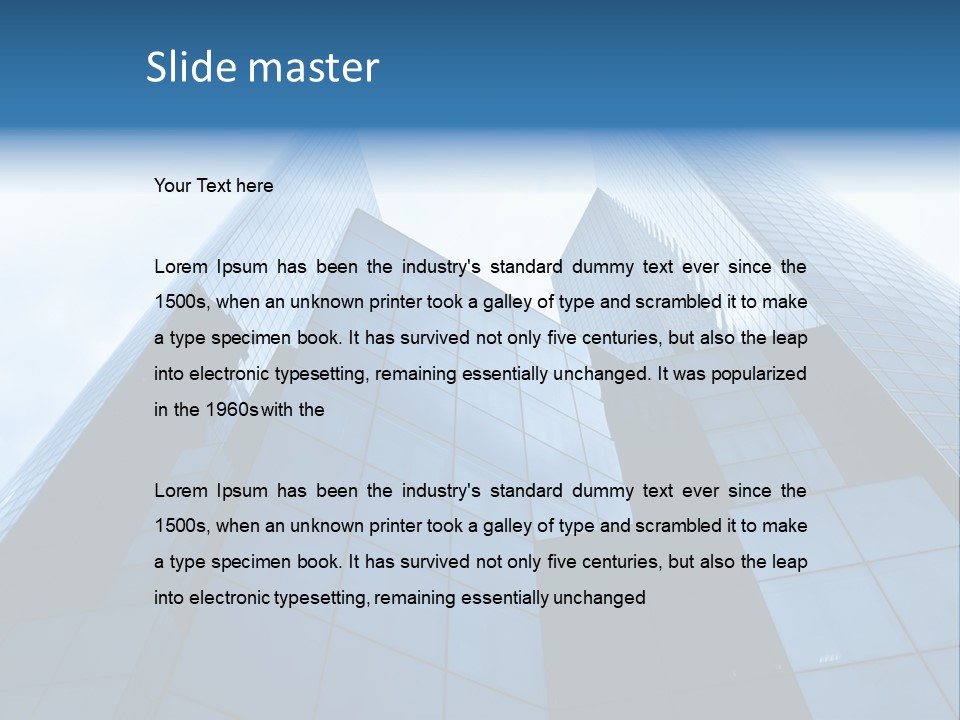 Office Group Tower PowerPoint Template