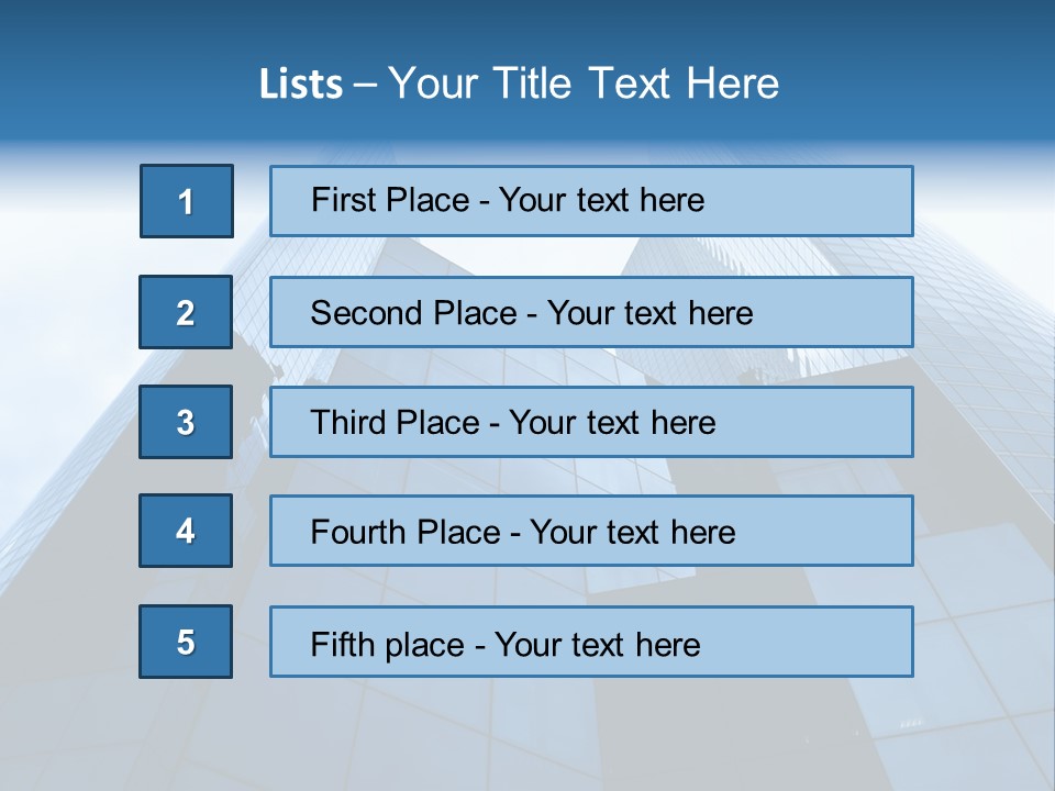 Office Group Tower PowerPoint Template