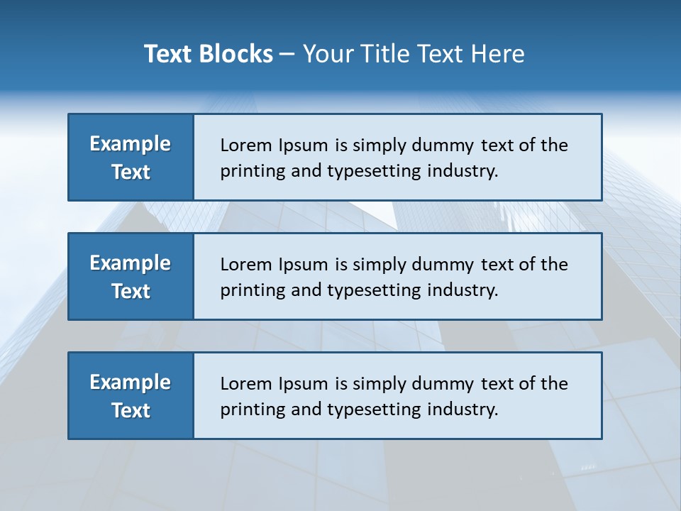 Office Group Tower PowerPoint Template