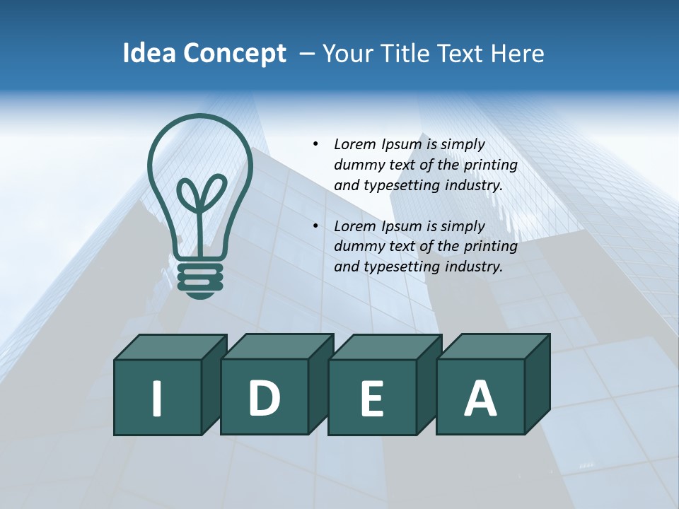 Office Group Tower PowerPoint Template