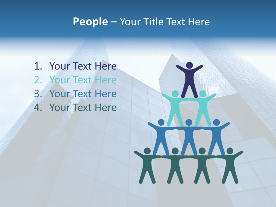 Office Group Tower PowerPoint Template