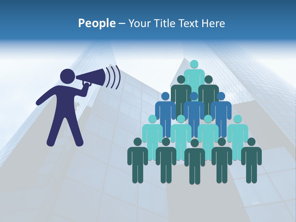 Office Group Tower PowerPoint Template