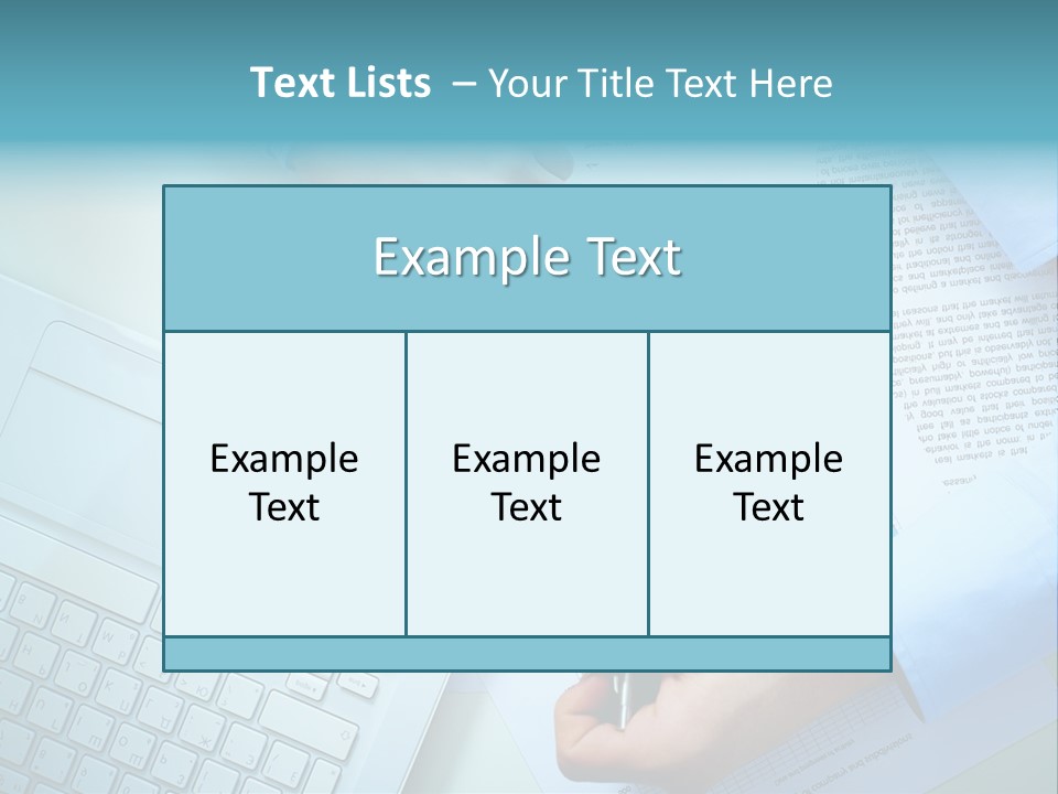 Contemporary Lifestyle Close Up PowerPoint Template