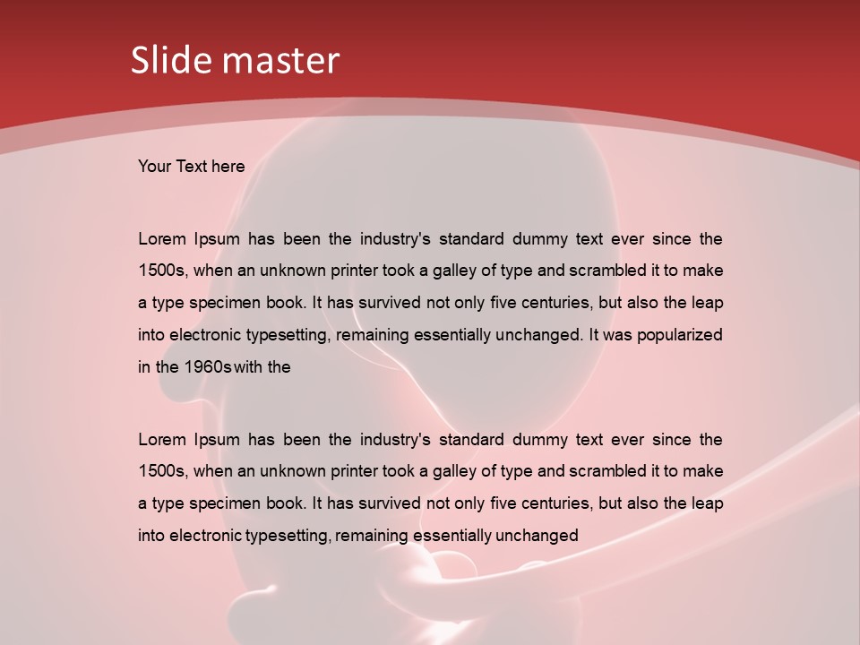 Science Embryogenesis Unborn PowerPoint Template