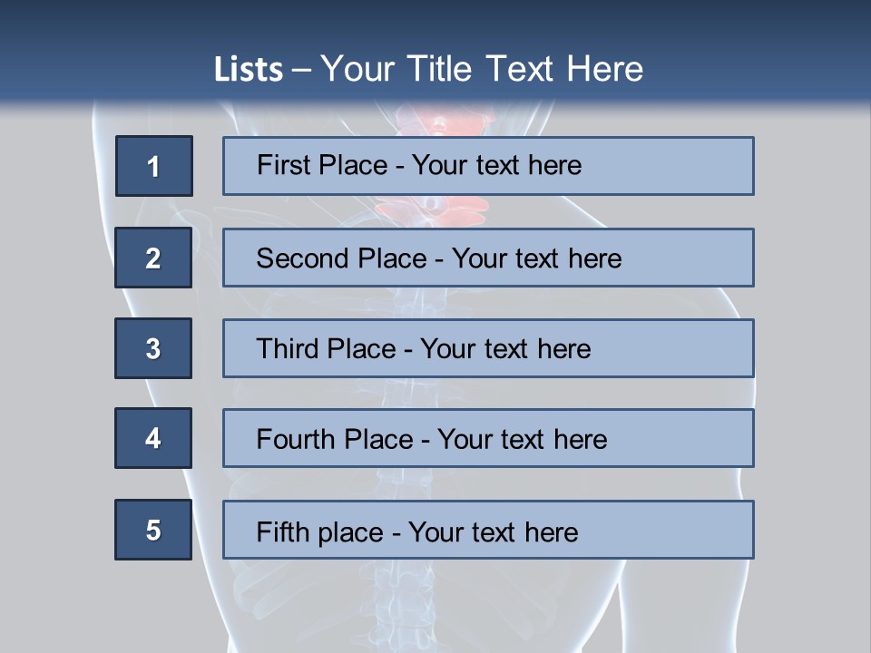 Examination Vertebra Backbone PowerPoint Template