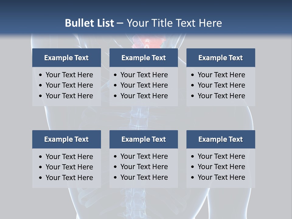 Examination Vertebra Backbone PowerPoint Template