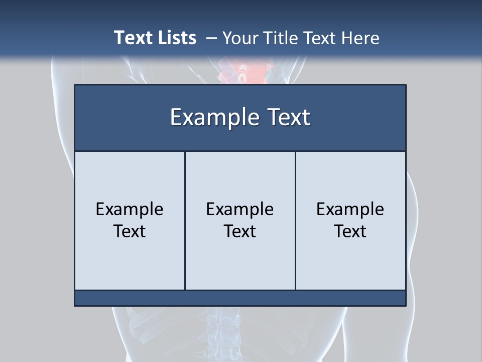 Examination Vertebra Backbone PowerPoint Template