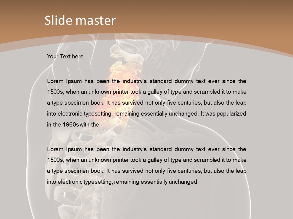 Joint Spinal Biology PowerPoint Template