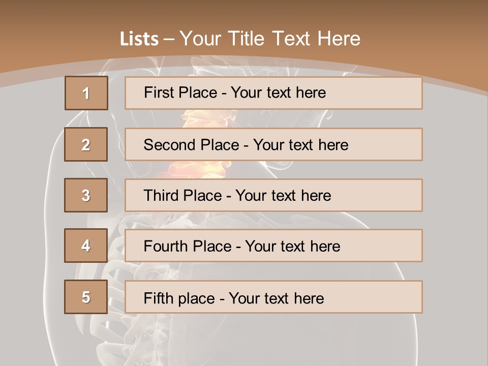 Joint Spinal Biology PowerPoint Template