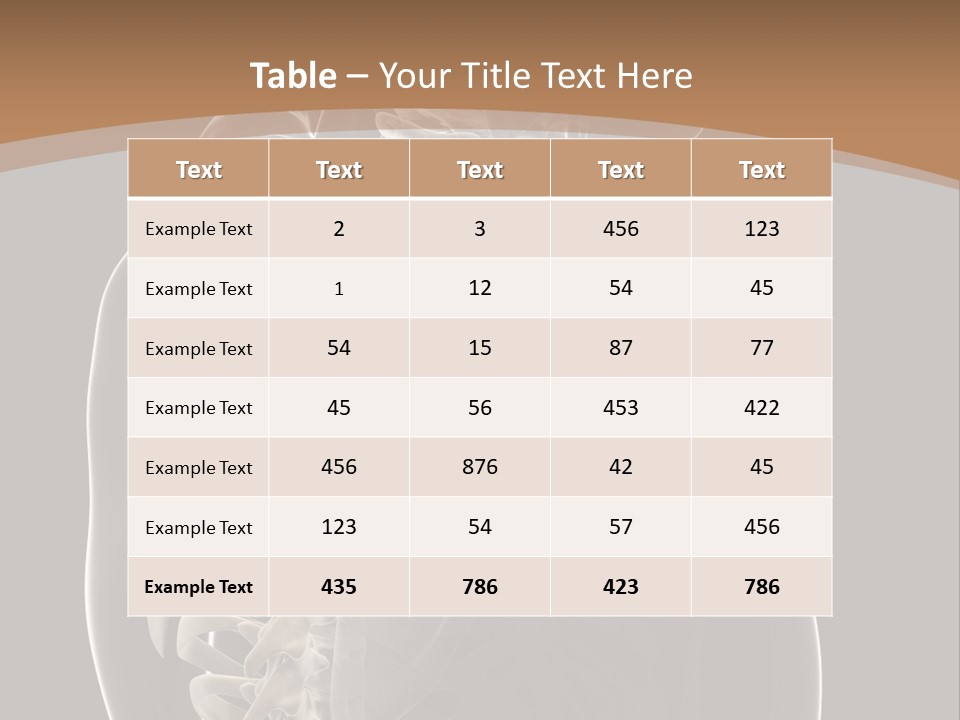 Joint Spinal Biology PowerPoint Template