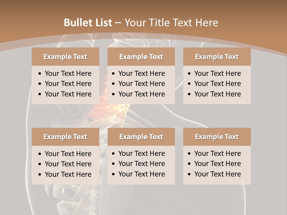 Joint Spinal Biology PowerPoint Template