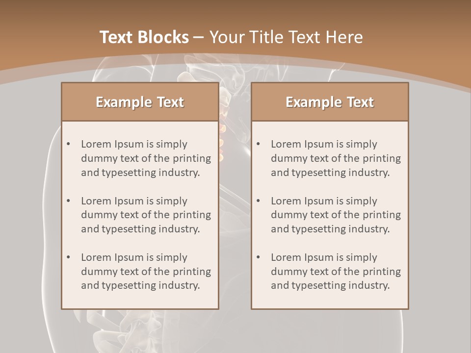 Joint Spinal Biology PowerPoint Template