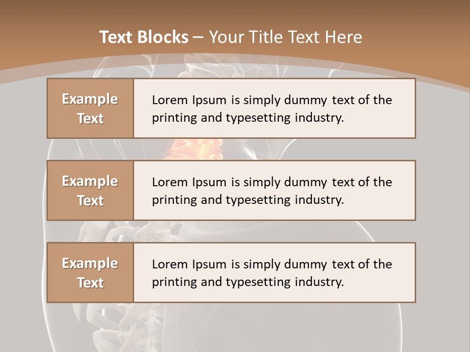 Joint Spinal Biology PowerPoint Template