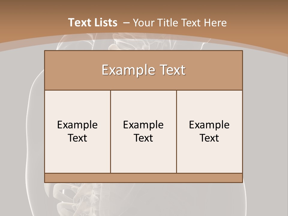 Joint Spinal Biology PowerPoint Template