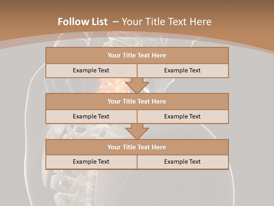 Joint Spinal Biology PowerPoint Template