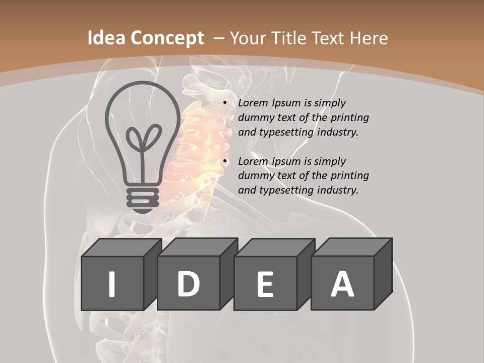 Joint Spinal Biology PowerPoint Template