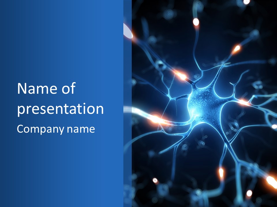 Hormon Nerve Science PowerPoint Template