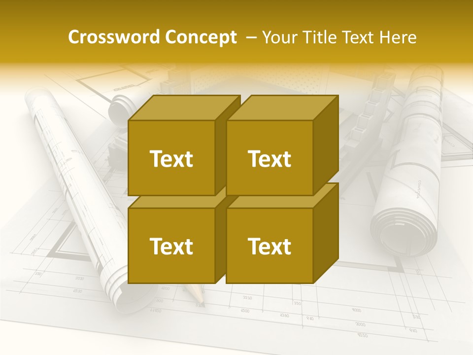 D Rendering Office Terrace PowerPoint Template