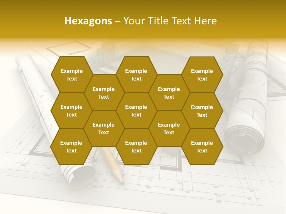 D Rendering Office Terrace PowerPoint Template