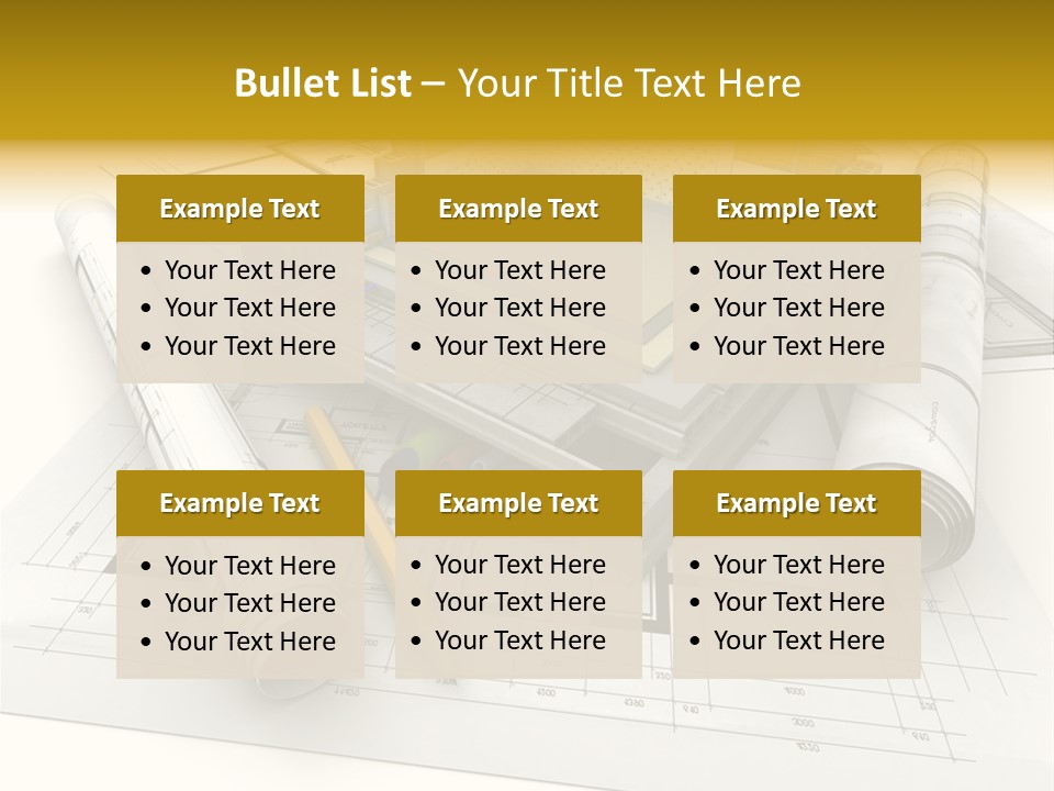 D Rendering Office Terrace PowerPoint Template