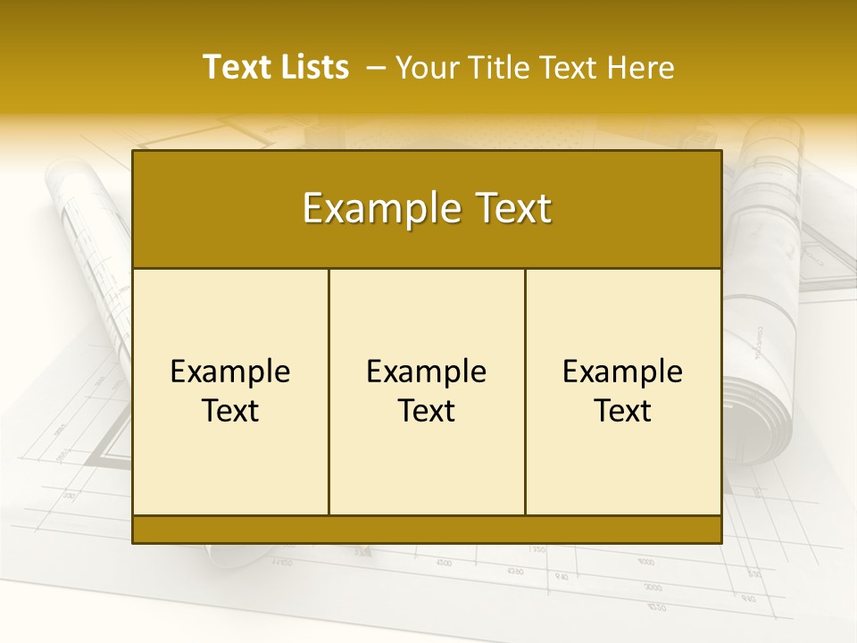 D Rendering Office Terrace PowerPoint Template