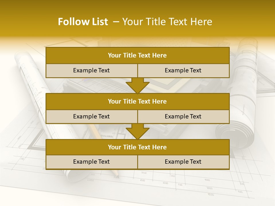 D Rendering Office Terrace PowerPoint Template