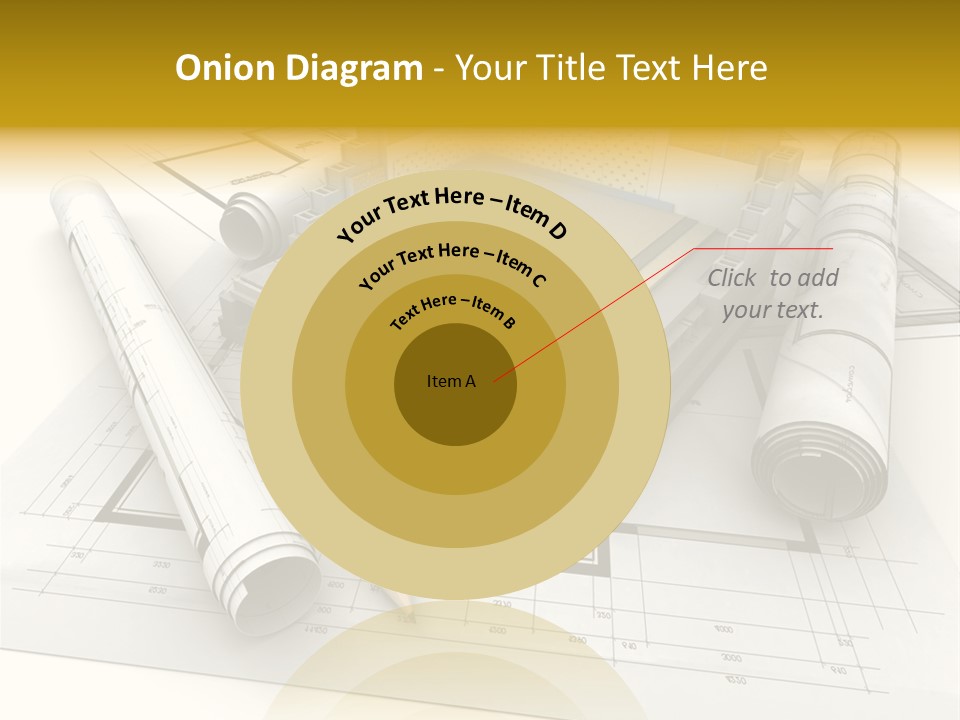 D Rendering Office Terrace PowerPoint Template