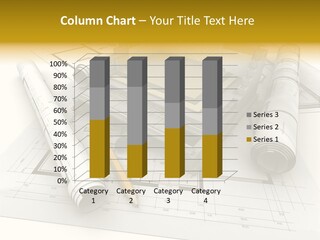 D Rendering Office Terrace PowerPoint Template