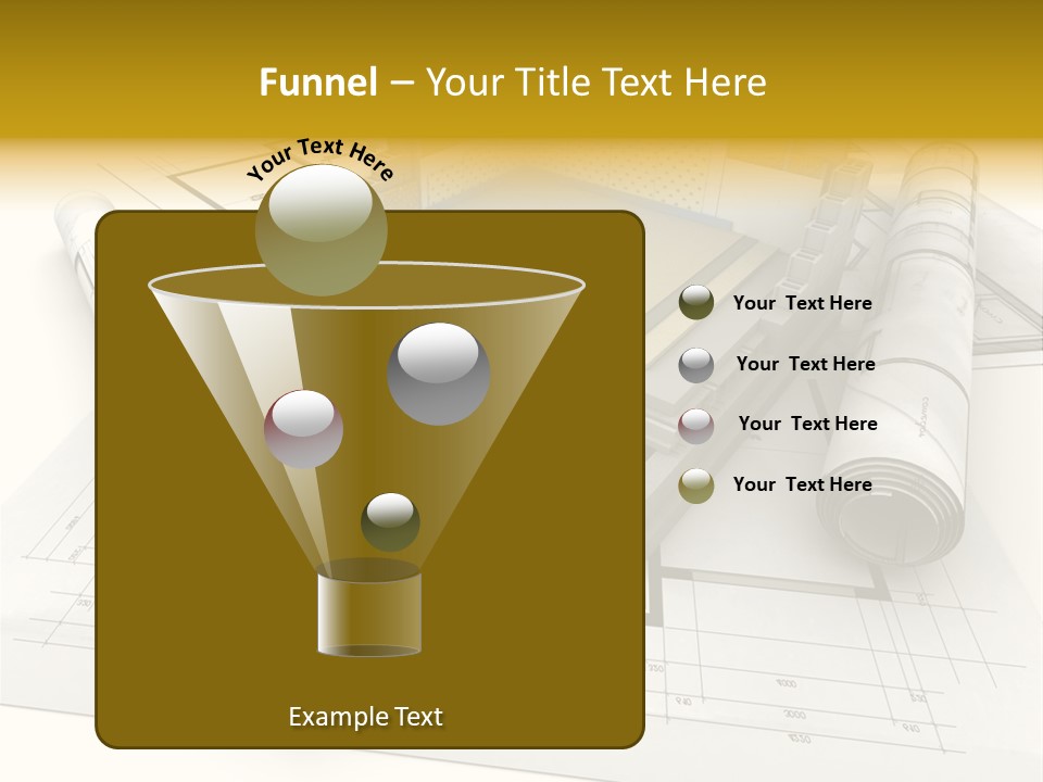 D Rendering Office Terrace PowerPoint Template