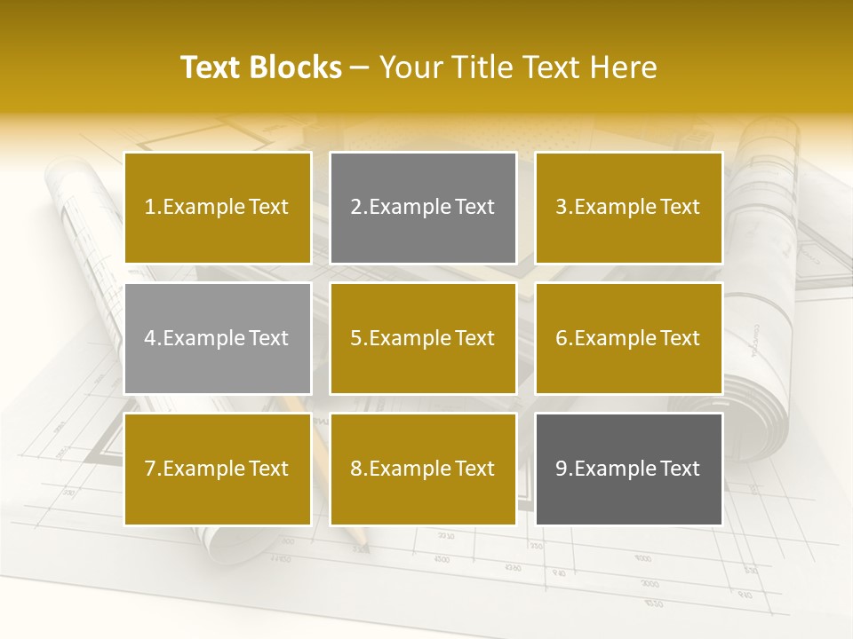 D Rendering Office Terrace PowerPoint Template