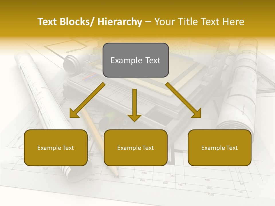D Rendering Office Terrace PowerPoint Template