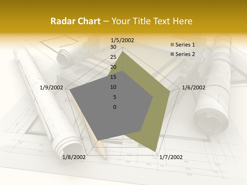 D Rendering Office Terrace PowerPoint Template