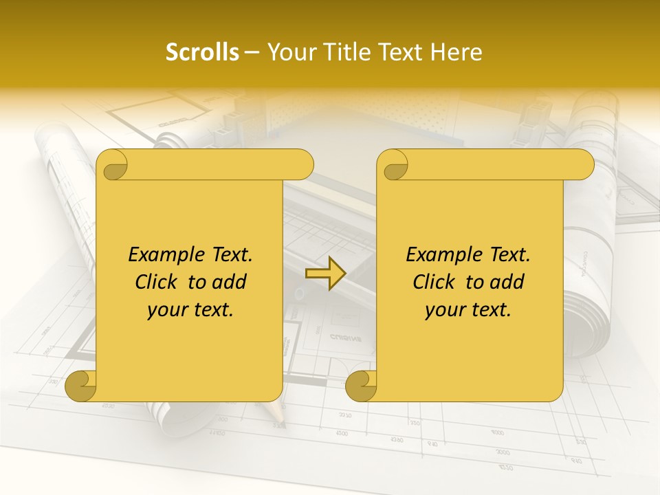 D Rendering Office Terrace PowerPoint Template