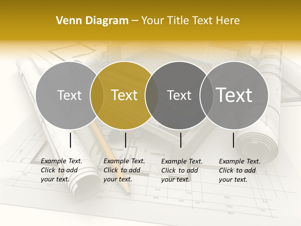 D Rendering Office Terrace PowerPoint Template