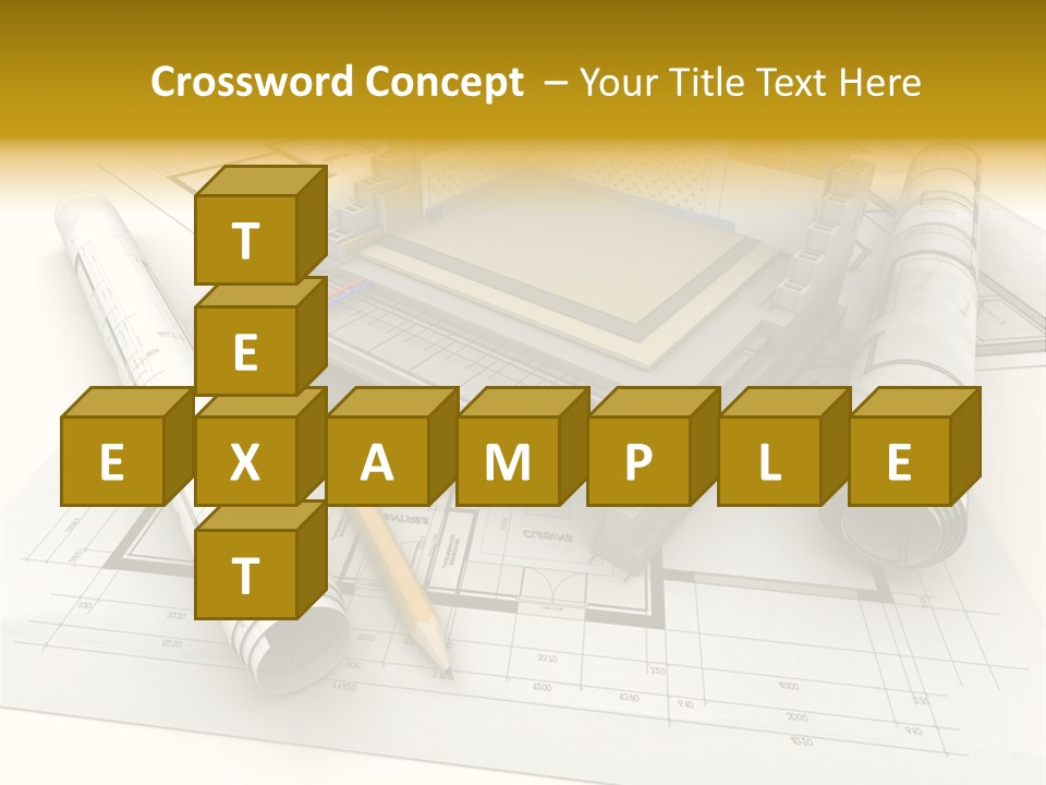 D Rendering Office Terrace PowerPoint Template
