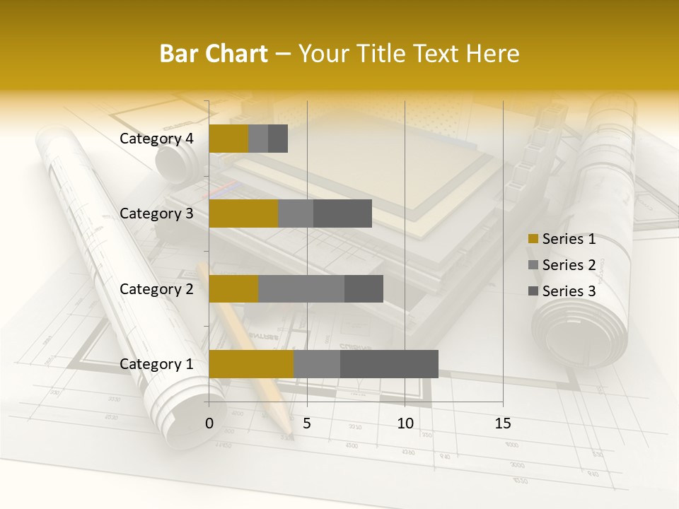 D Rendering Office Terrace PowerPoint Template