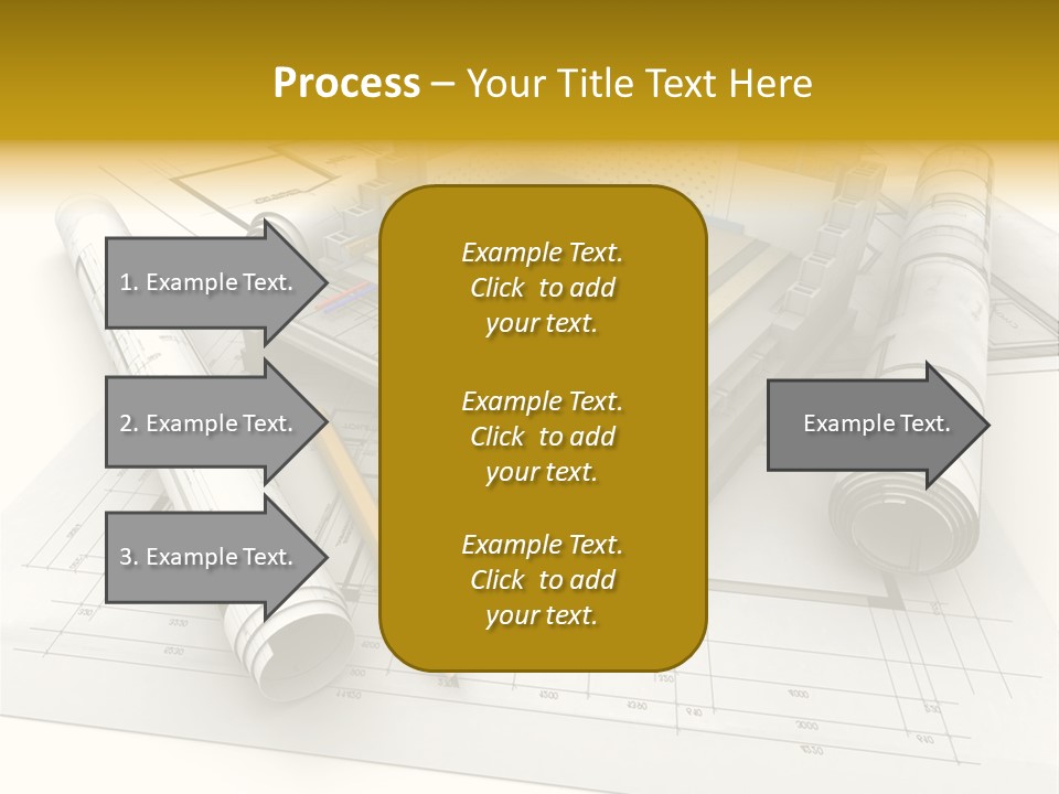 D Rendering Office Terrace PowerPoint Template