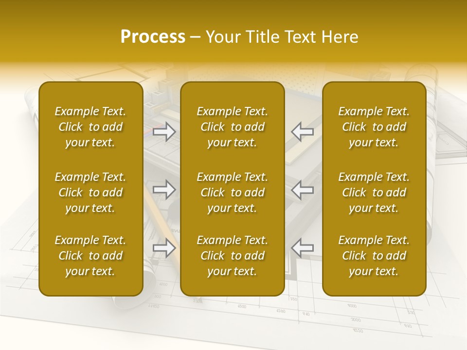 D Rendering Office Terrace PowerPoint Template