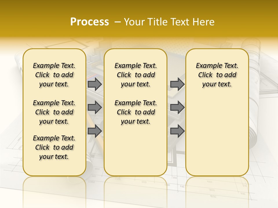 D Rendering Office Terrace PowerPoint Template